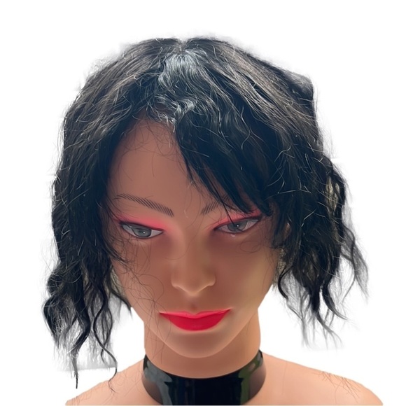 Fluffy Curly Hair Topper 11” Full Head Top Hair Piece Clip in With Bangs - Picture 6 of 9